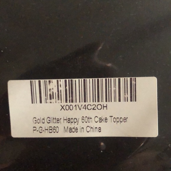 60th birthday topper ordered more then 1 so never used this . - Picture 3 of 3